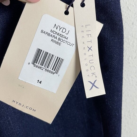 NWT NYDJ the Barbara Bootcut Dark Wash Lift &‎ Tuck Technology Size 14 - Picture 5 of 8